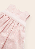 Vestido organza bordada