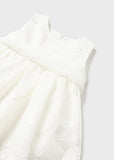 Vestido organza bordada