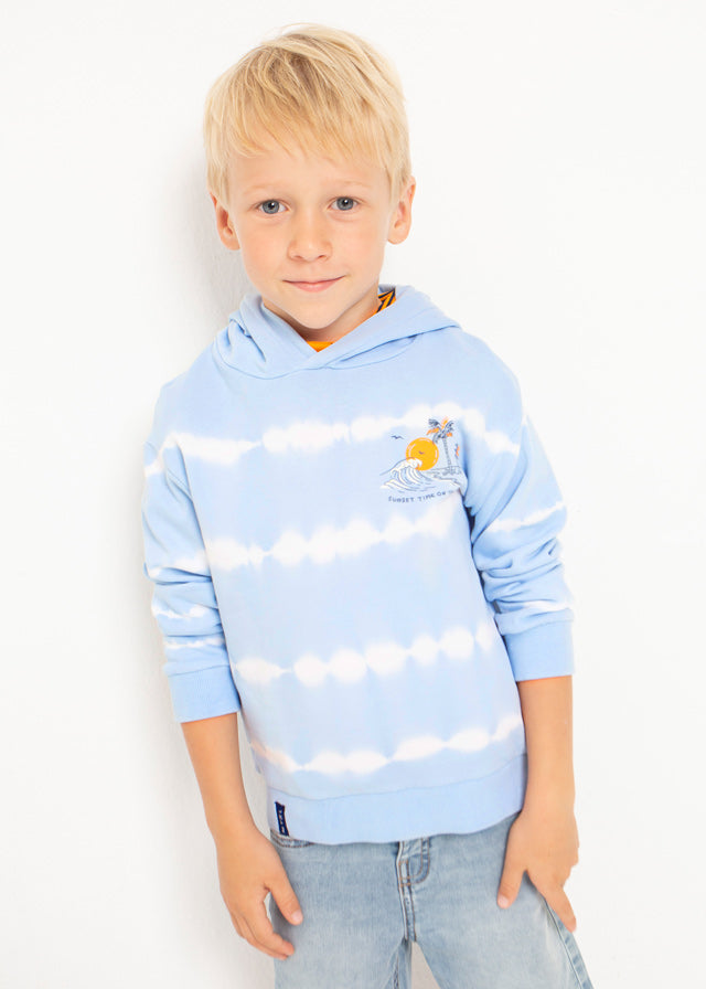 Conj. Pullover tie dye y Bermuda punto tie dye