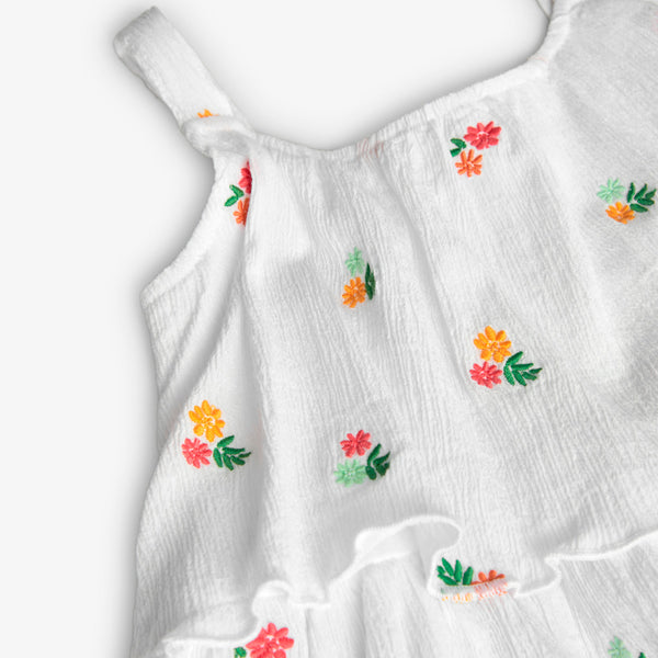 Vestido Bambula Flores De Niña