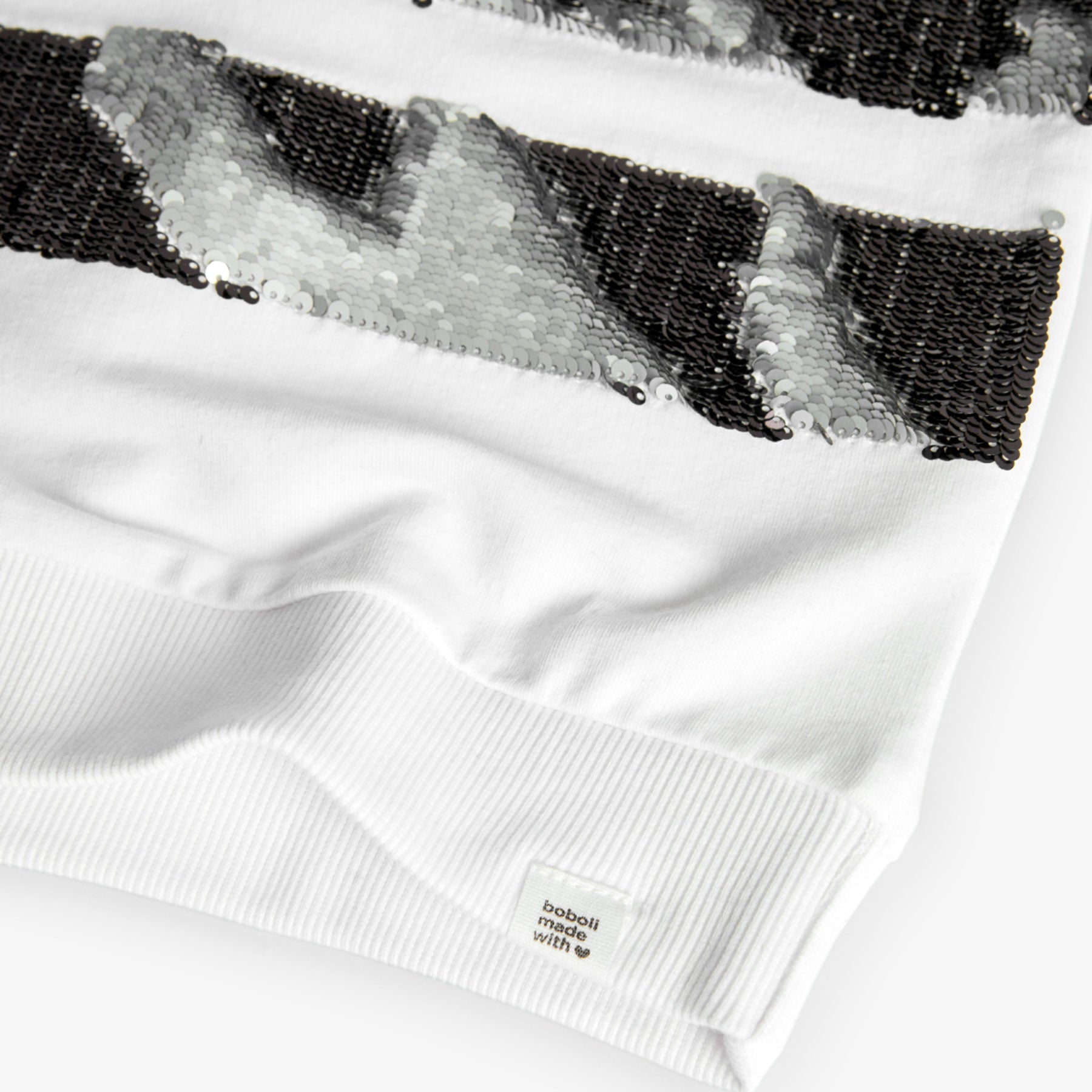 Conj. Sudadera Felpa Elástica Y Short Con Lentejuelas