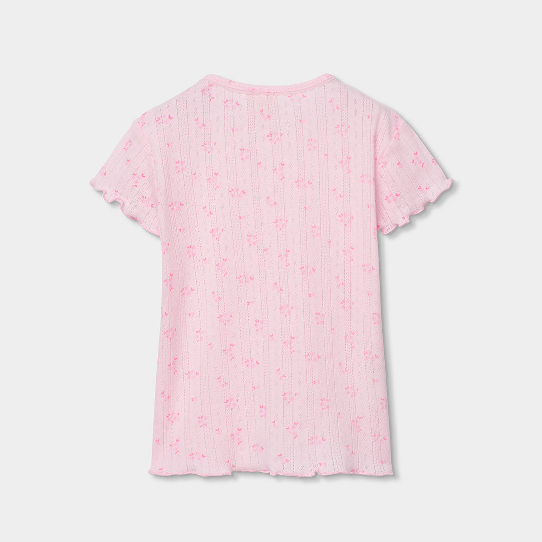 Pijama canalé flores de niña
