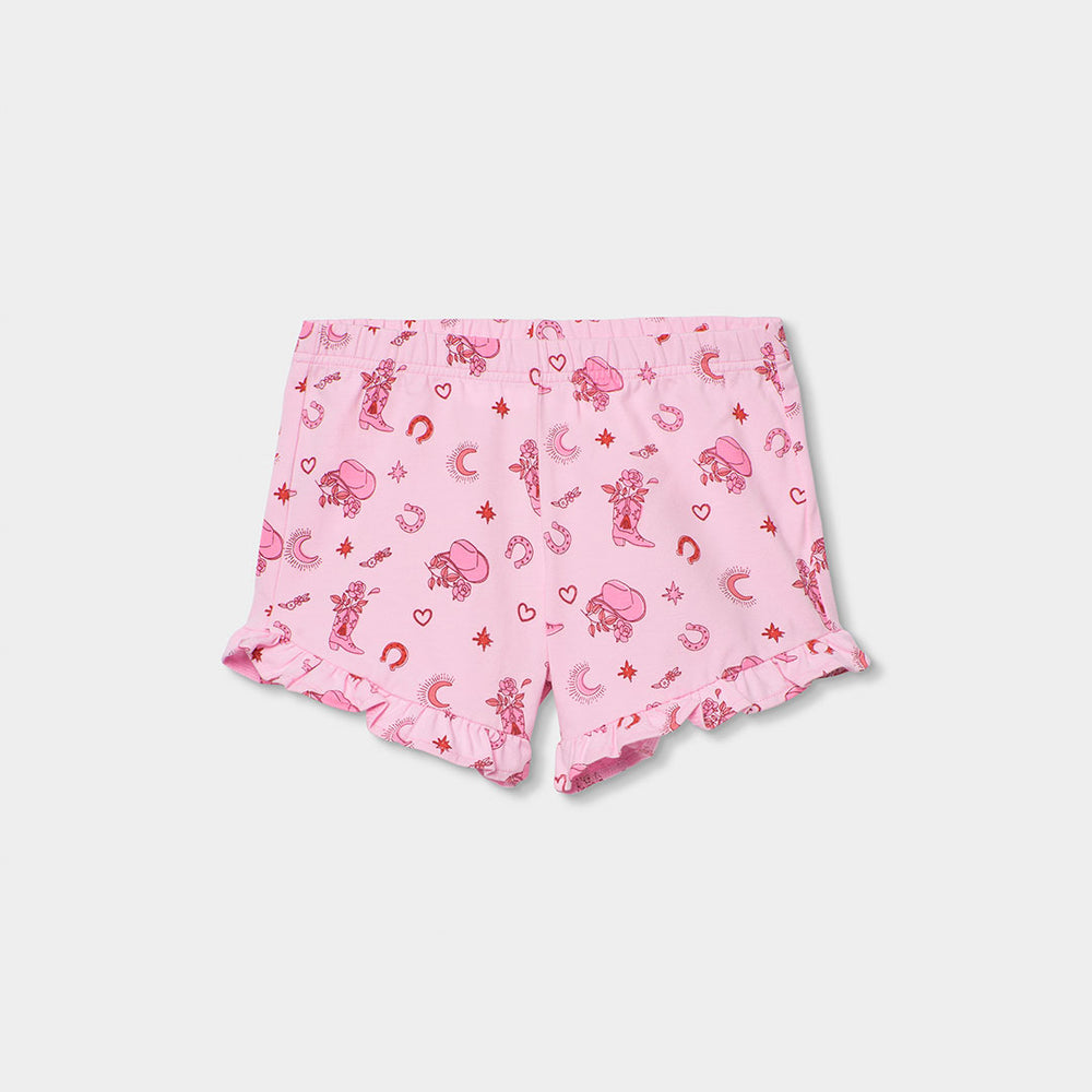 Pijama punto estampado de niña