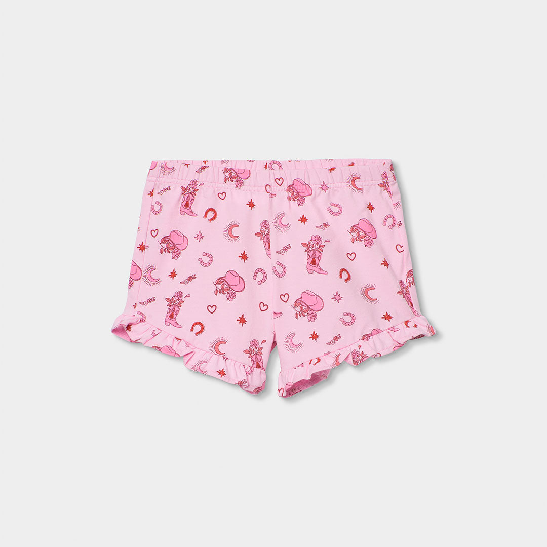 Pijama punto estampado de niña