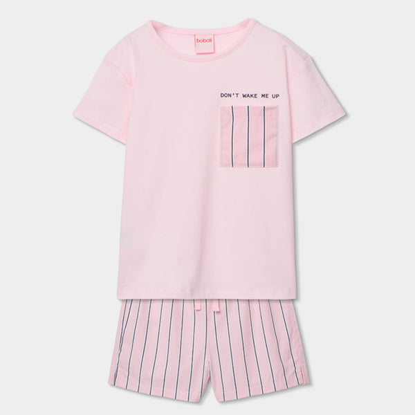 Pijama punto combinado de niña