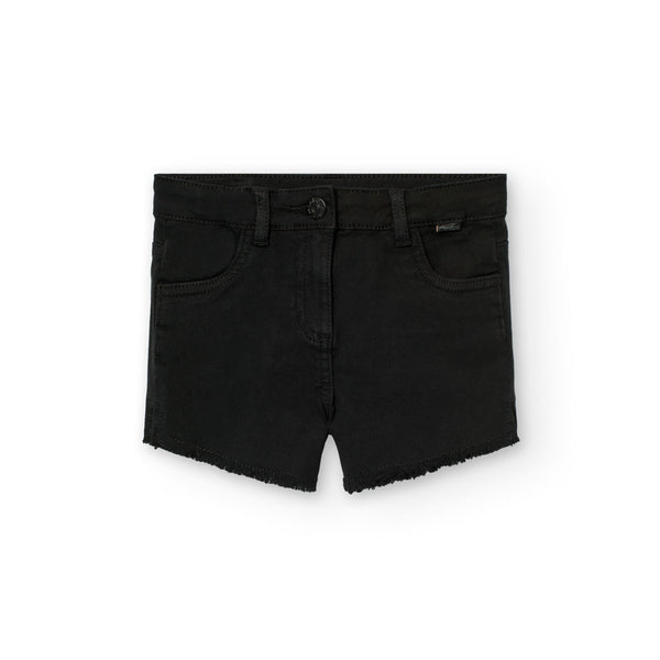 Short Sarga Elástica De Niña