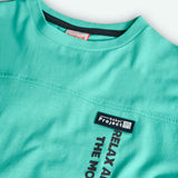 Conj. Camiseta Punto Tintada Y Bermudas Denim Punto