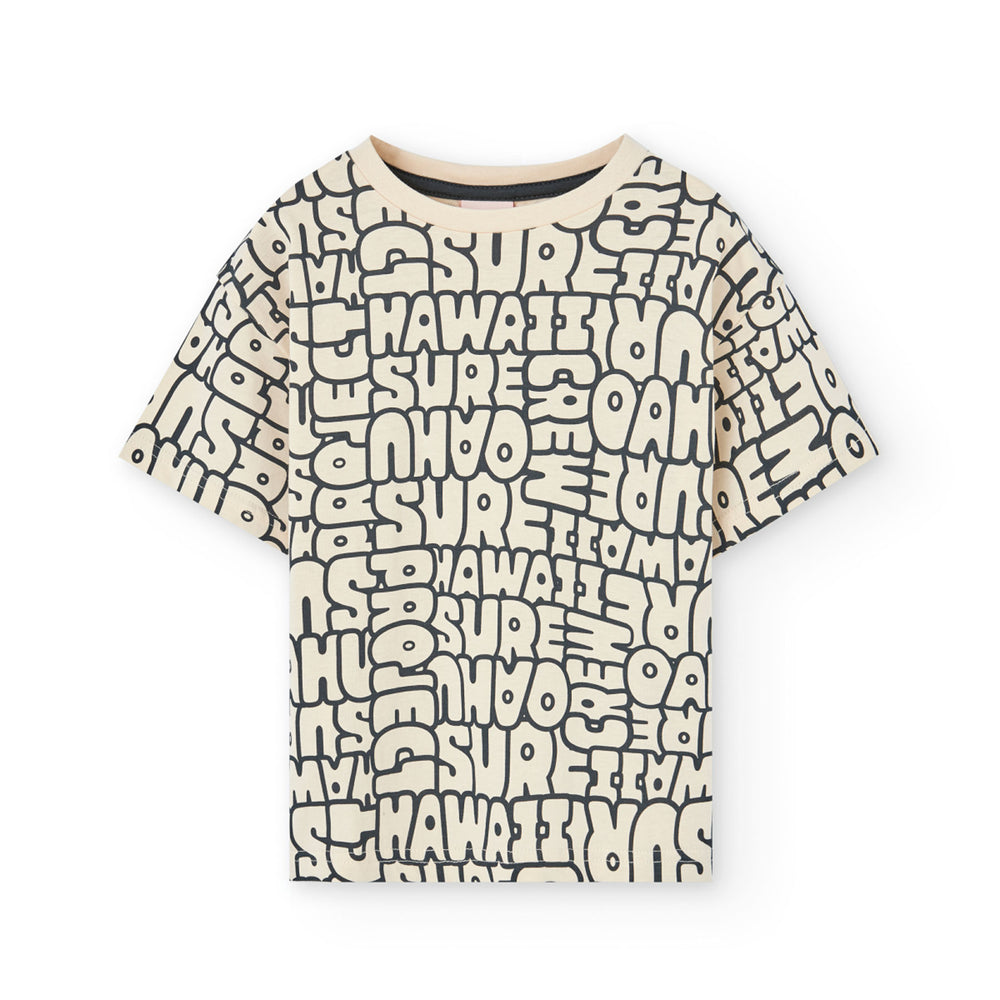 Conj. Camiseta Punto Y Bermudas Felpa Denim