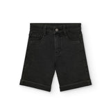 Conj. Camiseta Punto Tintada Y Bermudas Denim Punto