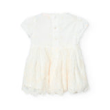 Vestido Tul Bordado De Bebé -Bci