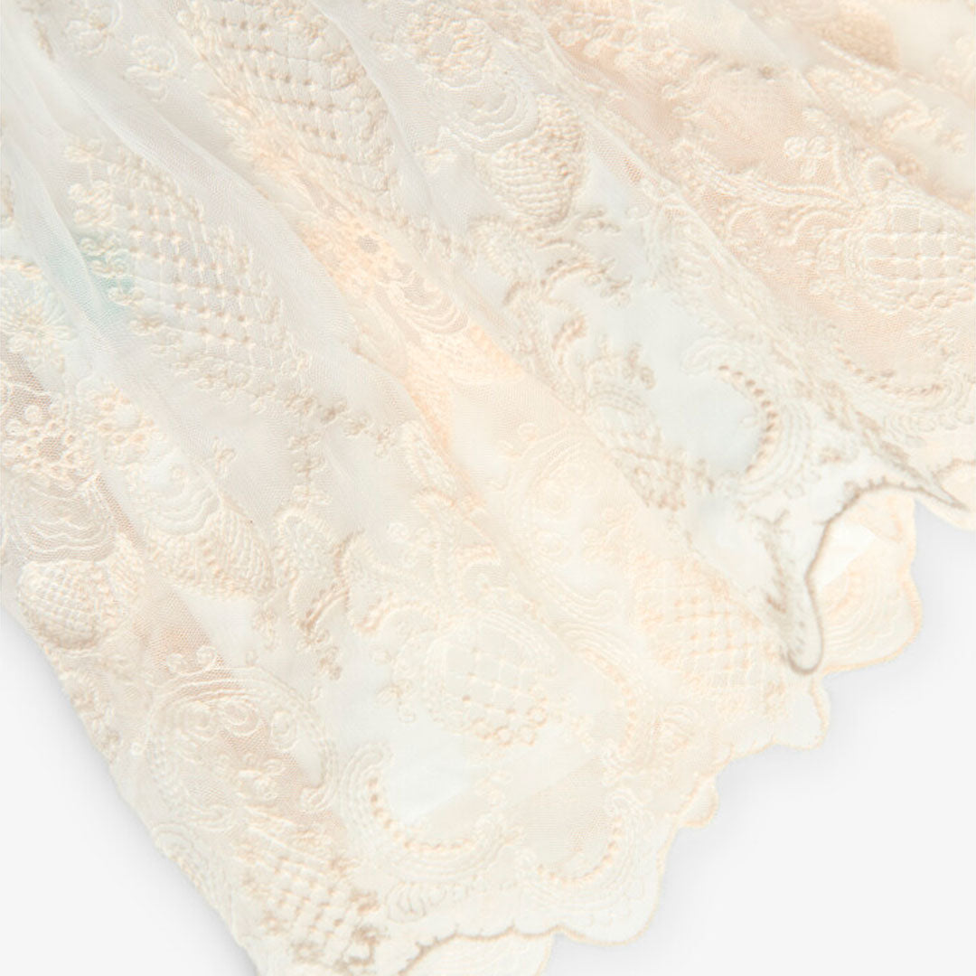 Vestido Tul Bordado De Bebé -Bci