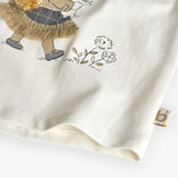 Conj. Camiseta punto elástico y Falda punto cuadros