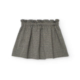 Conj. Camiseta punto elástico y Falda punto cuadros