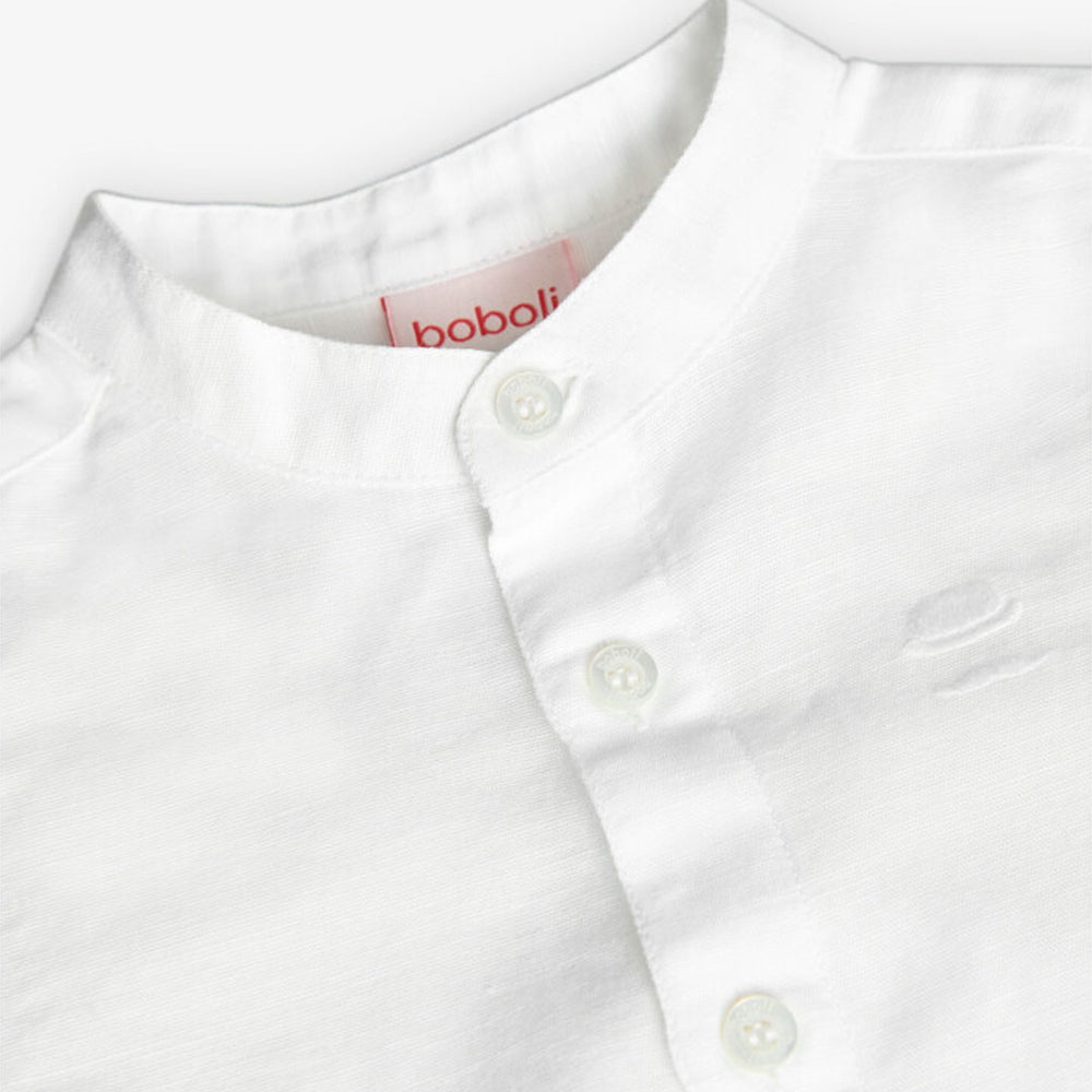 Camisa Lino Manga Corta De Bebé -Bci