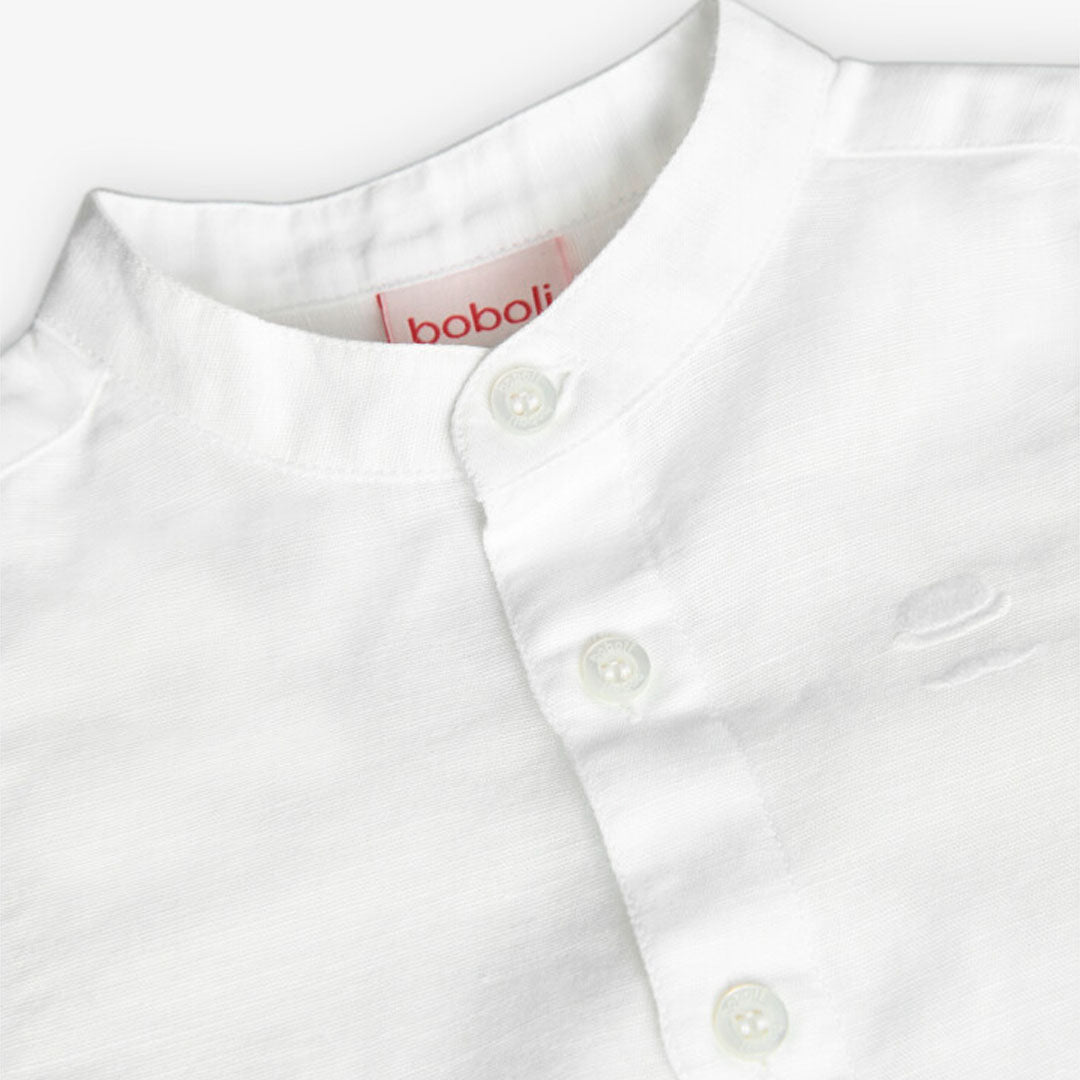 Camisa Lino Manga Corta De Bebé -Bci