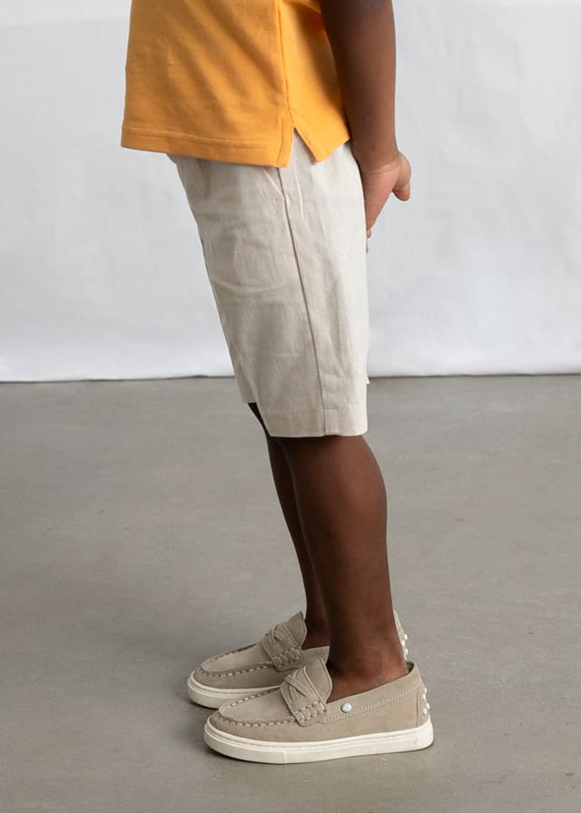 Bermuda lino suiting