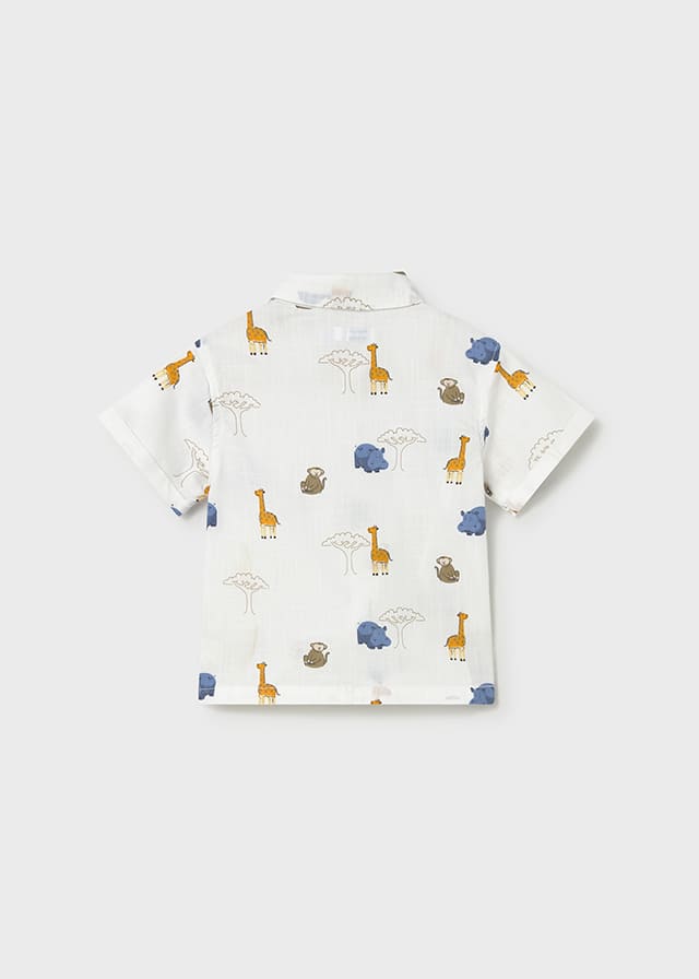 Camisa m/c estampada