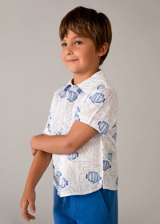 Camisa m/c estampada