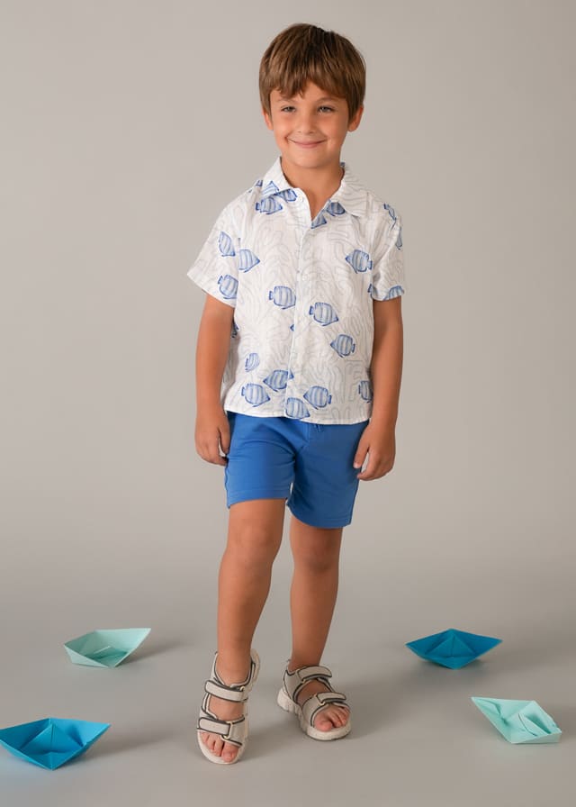 Camisa m/c estampada