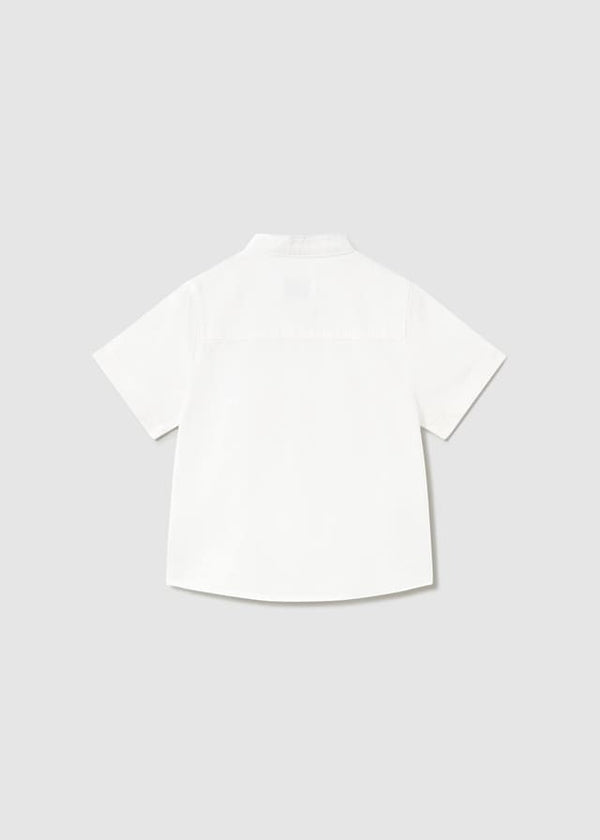 Camisa m/c lino cuello mao
