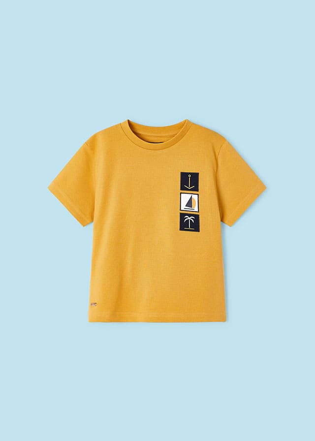 Camiseta m/c apliques