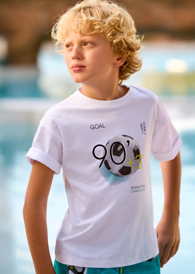 Camiseta m/c back print