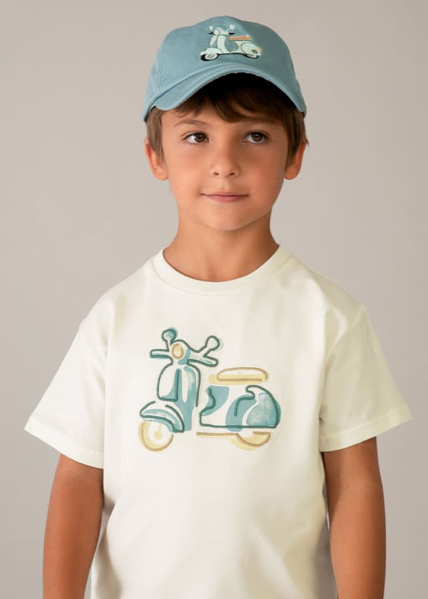 Camiseta m/c bordado