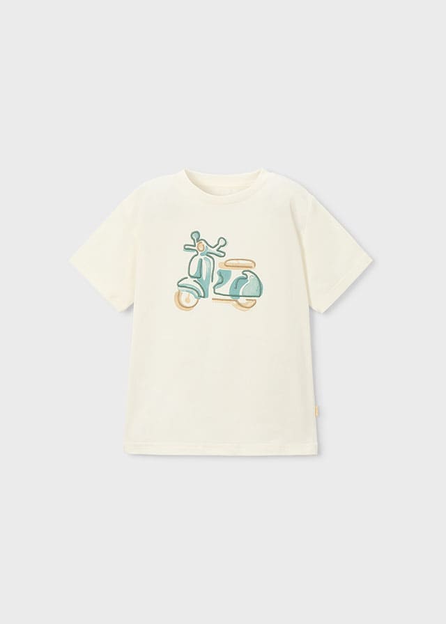 Camiseta m/c bordado