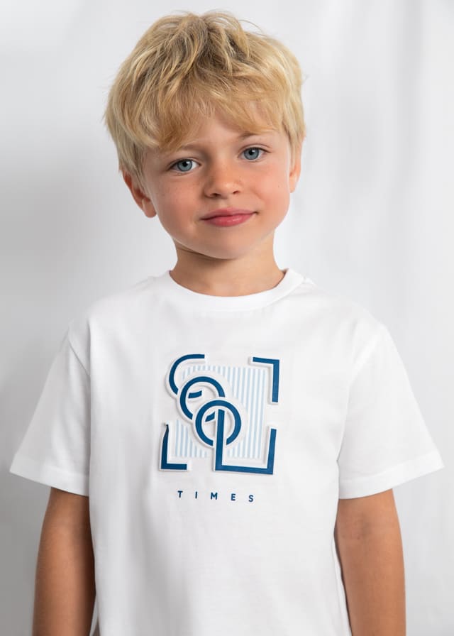Camiseta m/c embossed