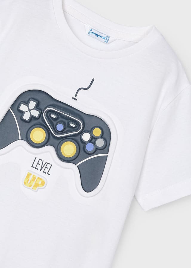 Camiseta m/c embossed