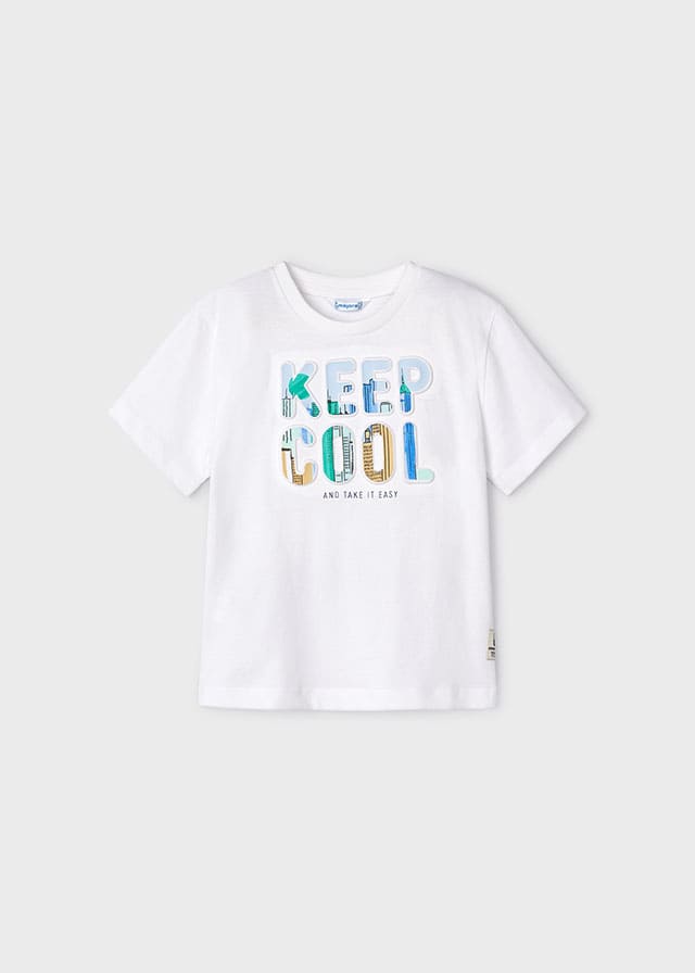 Camiseta m/c embossed