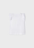 Camiseta m/c flores aplique