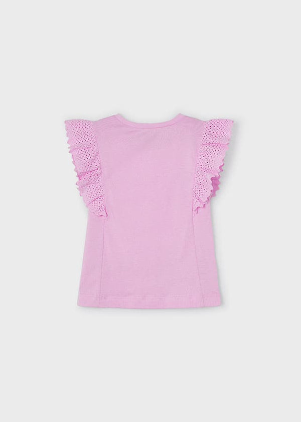 Camiseta m/c guipur
