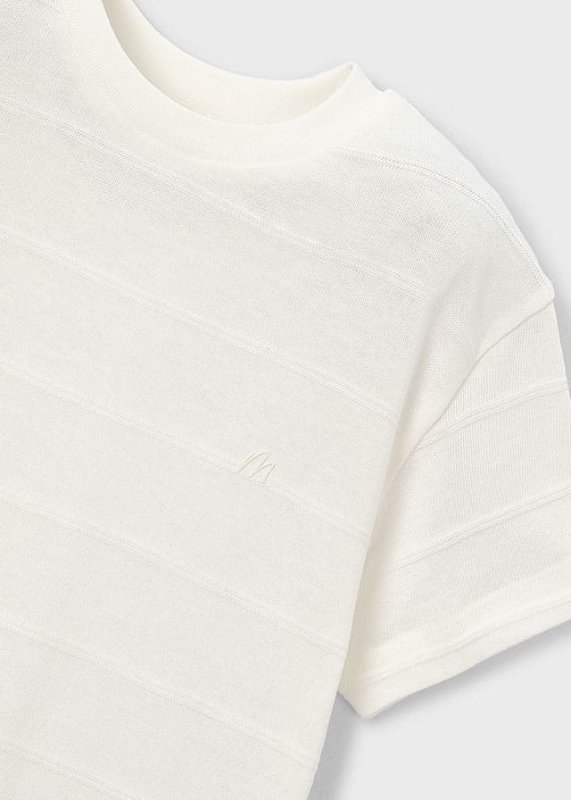 Camiseta m/c punto estructura
