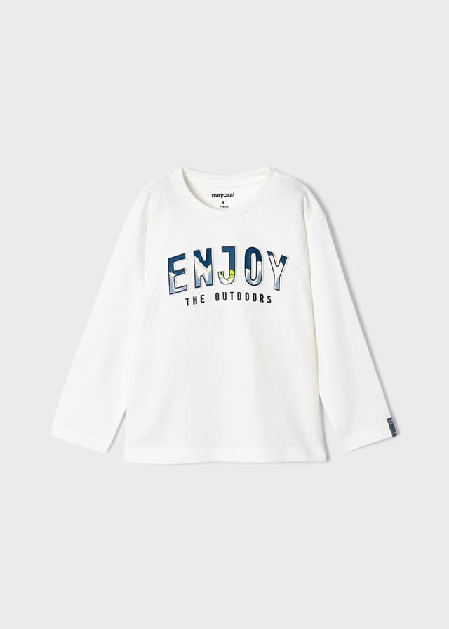 Camiseta m/l embossed