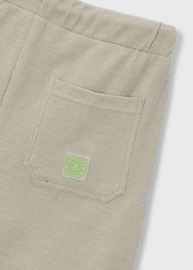 Conj. Camisa m/c punto estampada y Bermuda punto estructura
