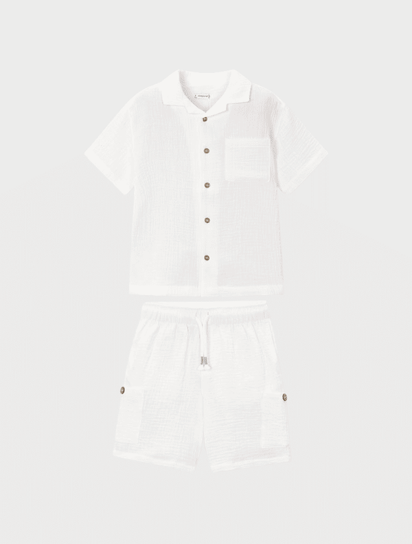 Conj. Camisa m/c y Bemuda bambula