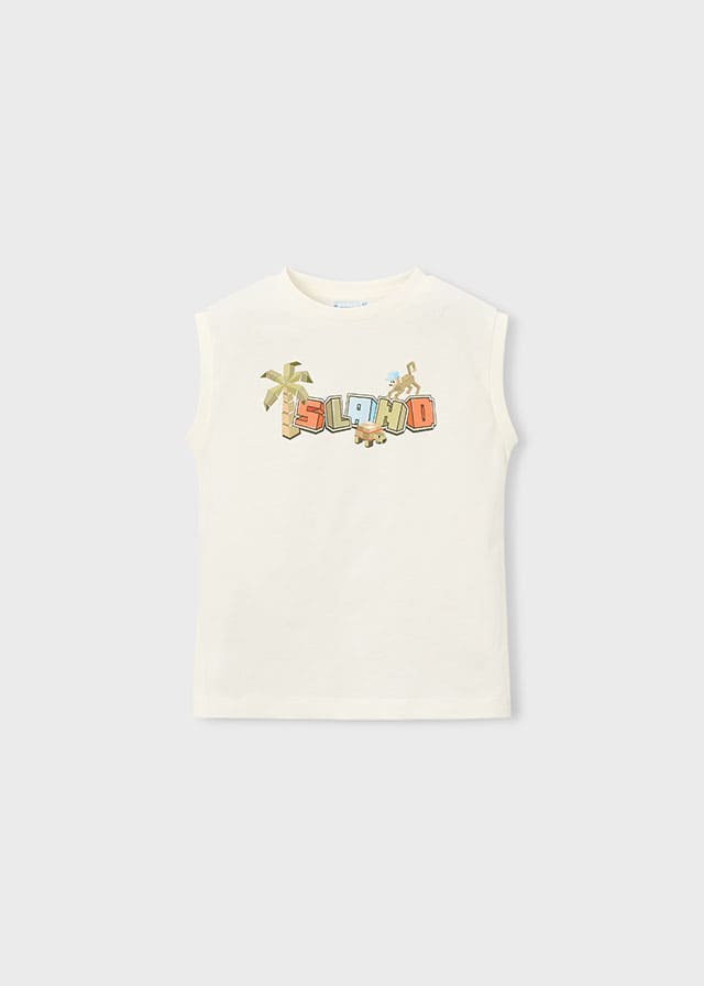 Conj. Camiseta tirantes y Bañador bermuda estampado