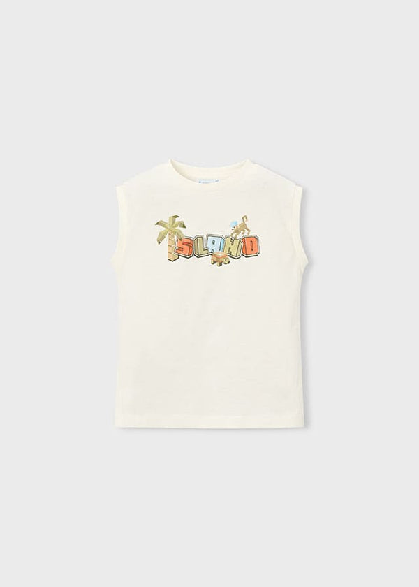 Conj. Camiseta tirantes y Bañador bermuda estampado