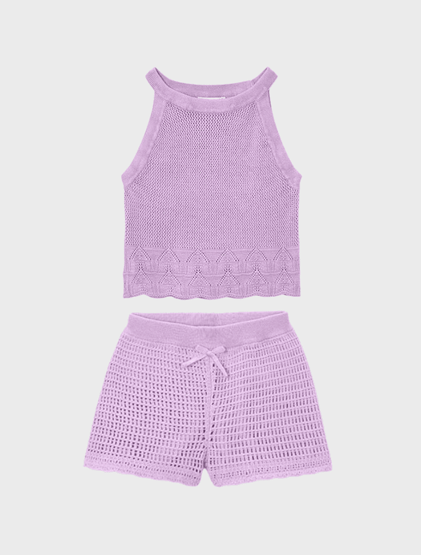 Conj. Top tricot y Pantalon corto tricot