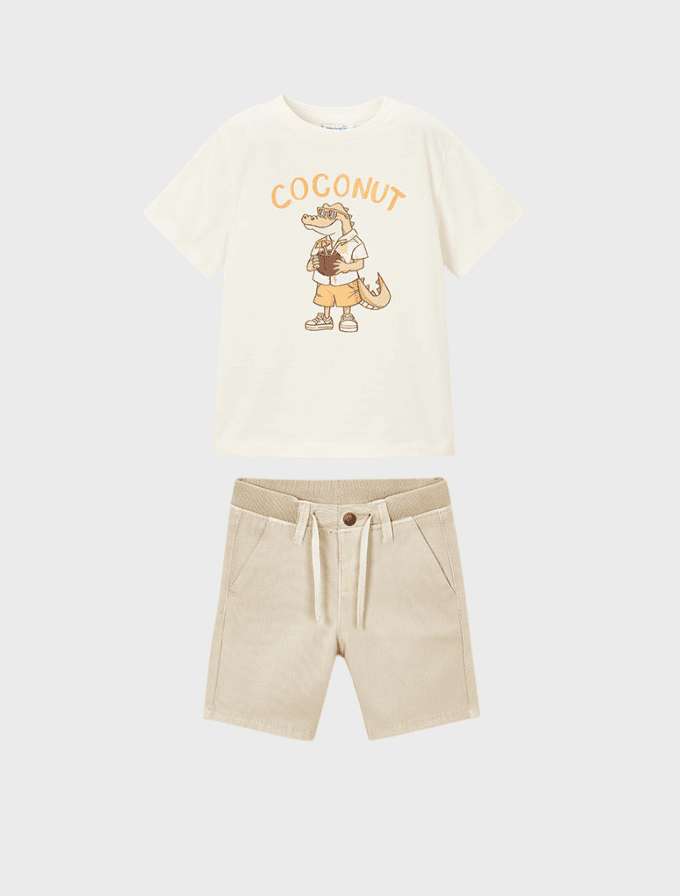 Conj. Camiseta mc crocodile y Bermuda ottoman