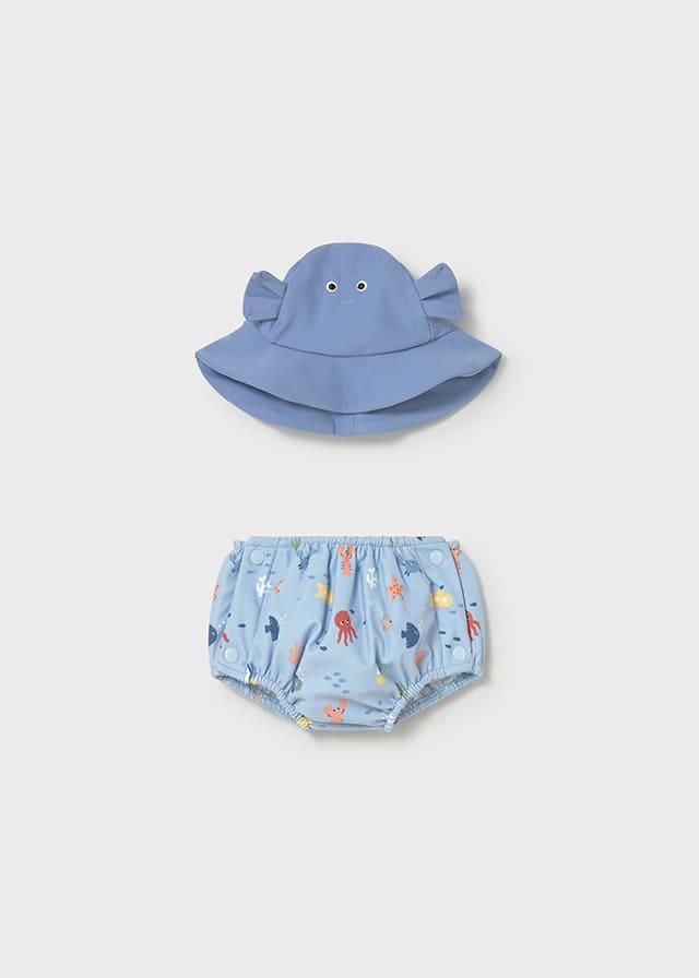 Conj. bañador pañal y gorro