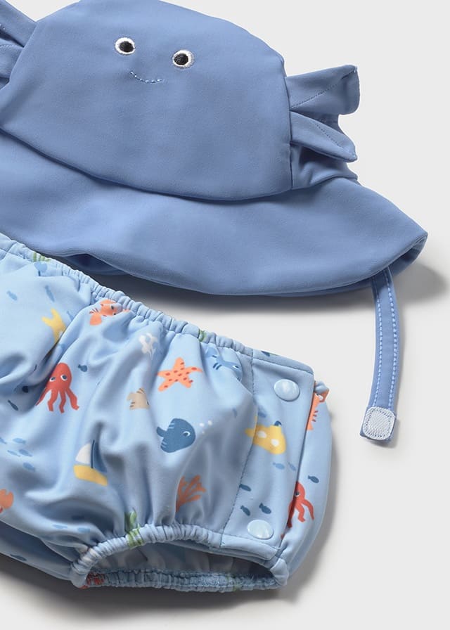 Conj. bañador pañal y gorro
