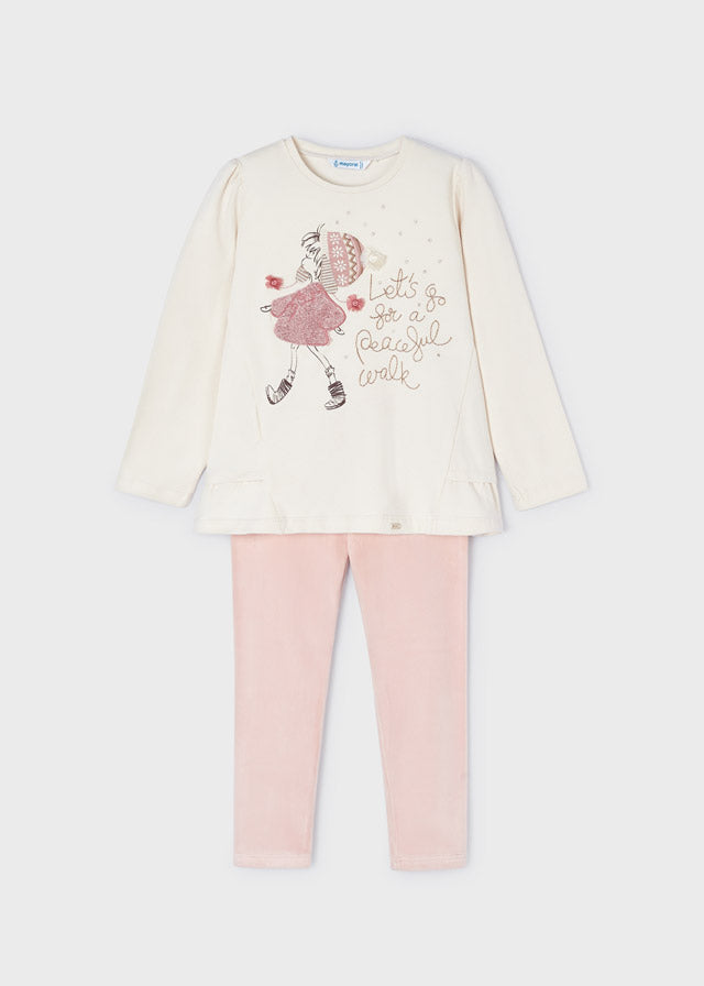 Conj. leggings terciopelo