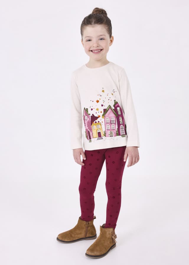 Conj. leggings flock