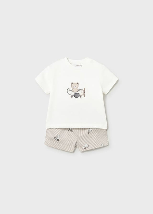 Conj. pantalon corto camiseta