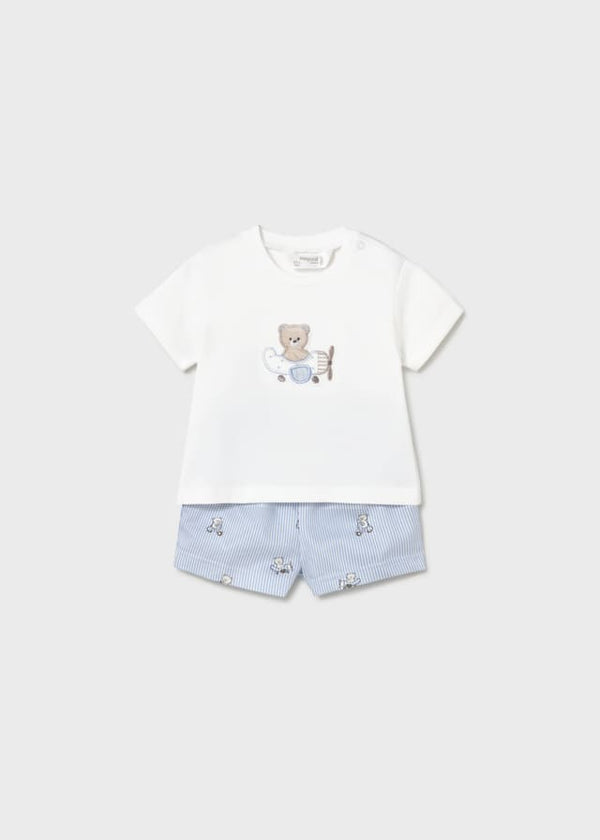 Conj. pantalon corto camiseta