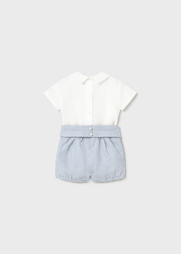 Conj. pantalon corto fajin