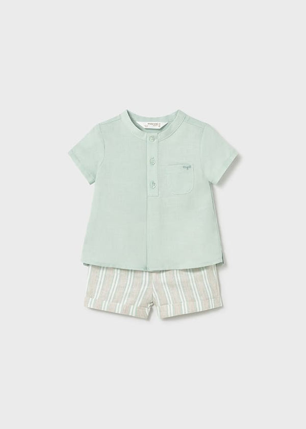 Conj. pantalon corto plana