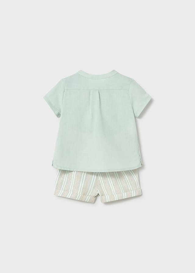 Conj. pantalon corto plana